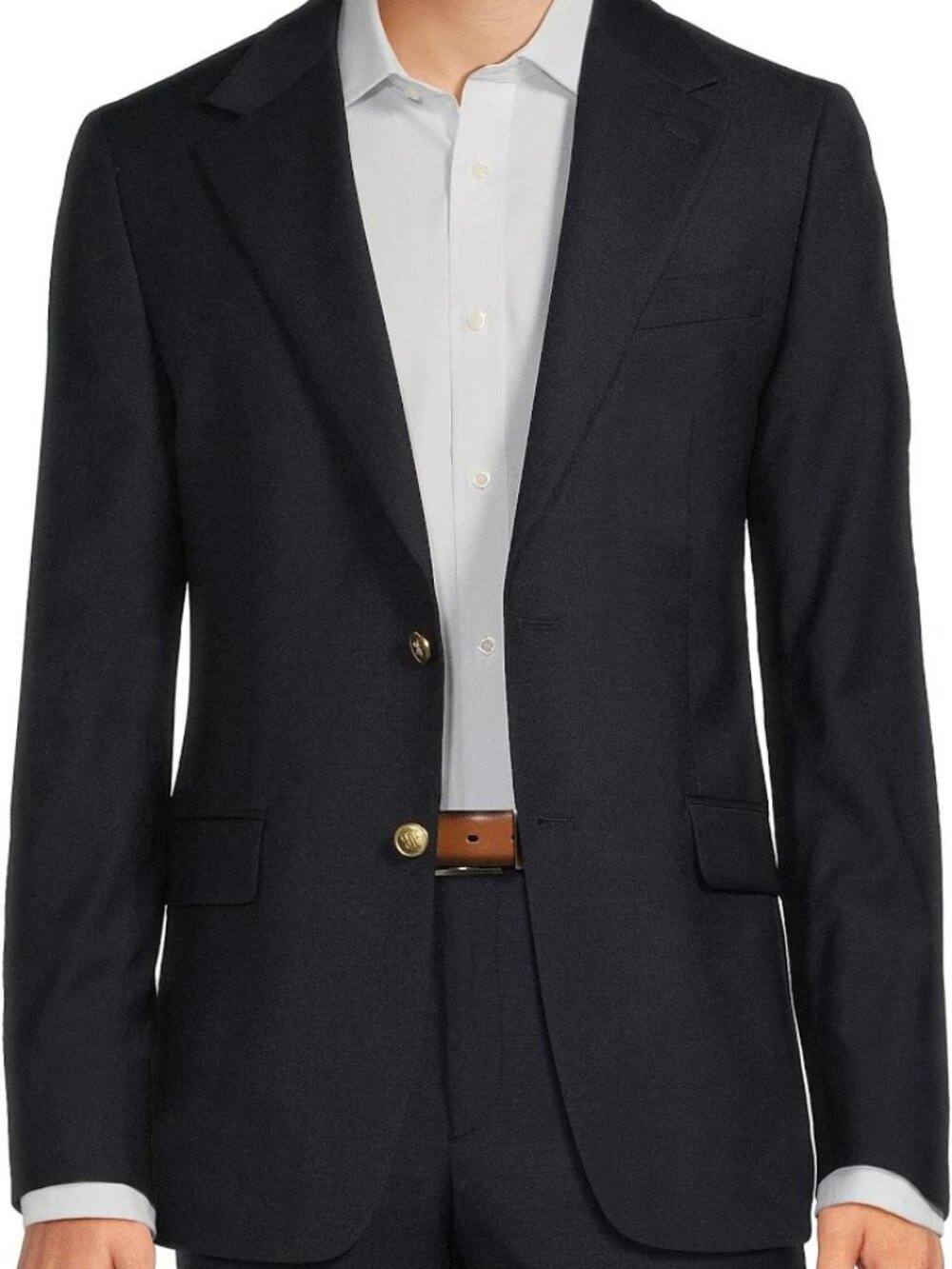 Hickey Freeman Suit Jacket Classic Fit Sport Coat Wool Blue Mens Size 38 Short